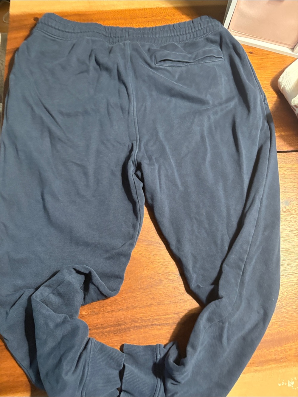 Gymshark Dark Navy Drawstring Joggers with Logo - Picture 4 of 4